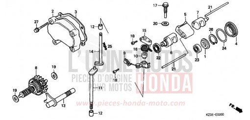 EXHAUST VALVE CR250R1 de 2001